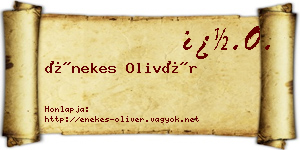 Énekes Olivér névjegykártya