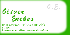 oliver enekes business card